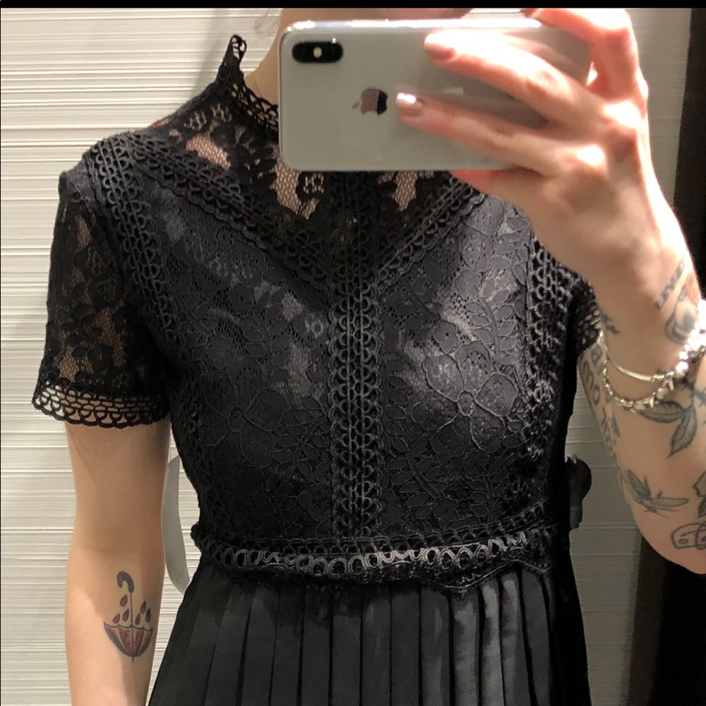 Lace black dress